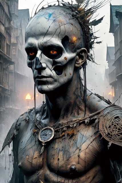 Free ai generated warrior devil illustration