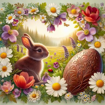 Free Ai Generated Easter illustration and picture