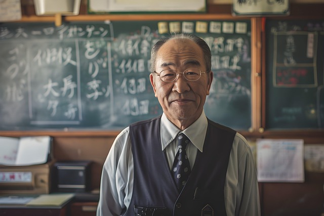 Free ai generated japanese teacher illustration