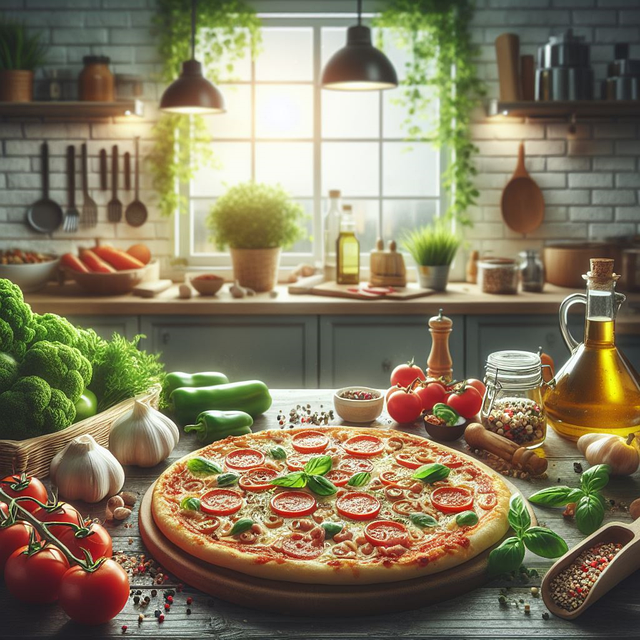 Free ai generated pizza to bake illustration
