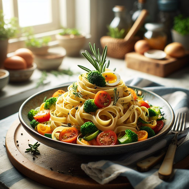 Free ai generated noodles pasta illustration