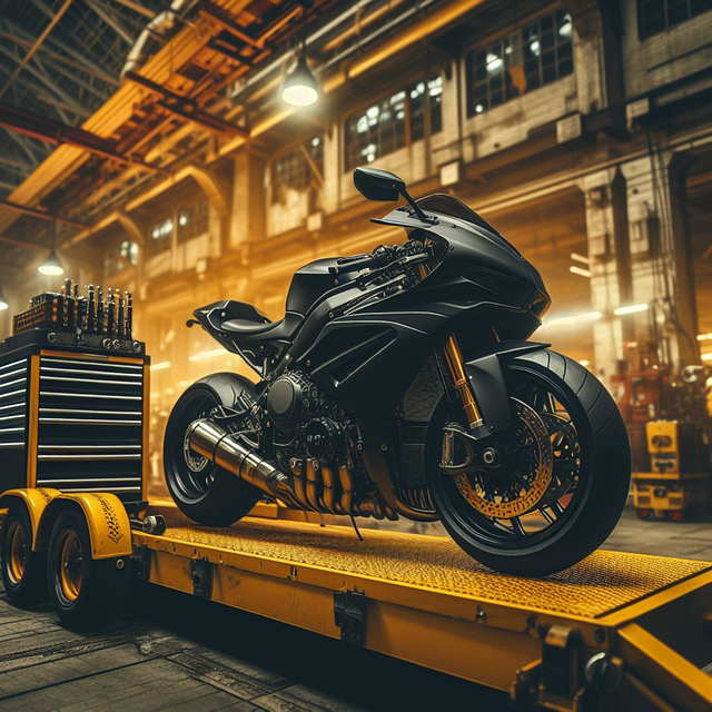 Free ai generated motorcycle speed illustration