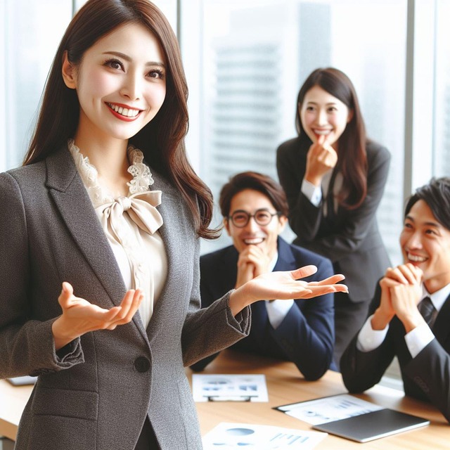 Free ai generated woman business coach illustration