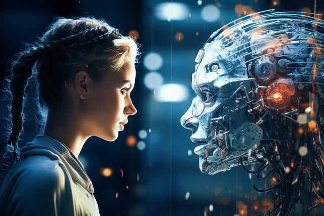 Download free HD stock image of Ai Generated Woman Free ai generated woman robot illustration