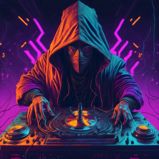 Free ai generated dj vinyl illustration