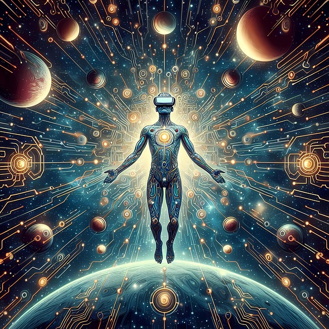Free ai generated futuristic robot illustration