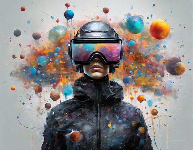 Futuristisk, Robot, Cyborg, Virtuel