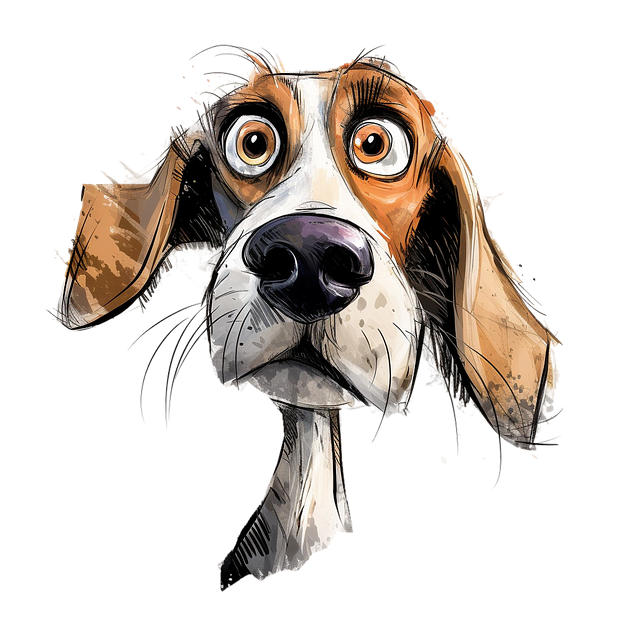 Free ai generated dog nature illustration