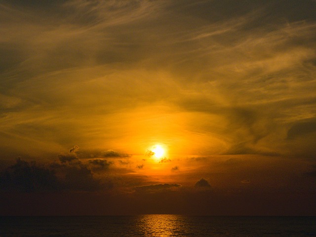 Sonnenuntergang, Himmel, Landschaft