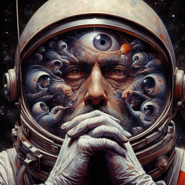 Free ai generated astronaut space illustration