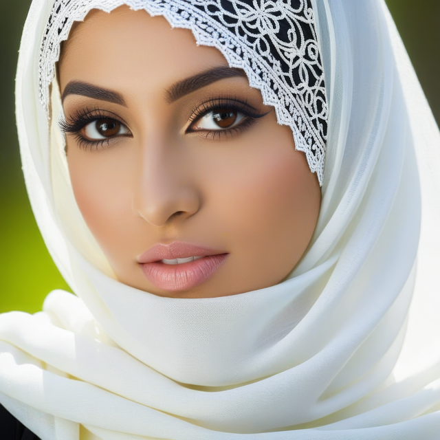 Free ai generated woman hijab illustration