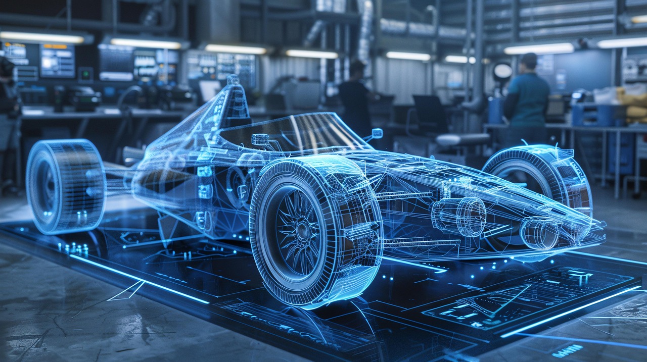 Free ai generated vehicle blueprint illustration