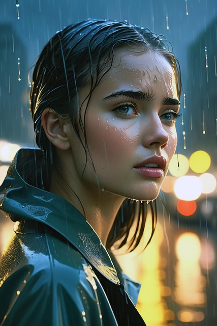 Meisje, Vrouw, Schoonheid, Regen
