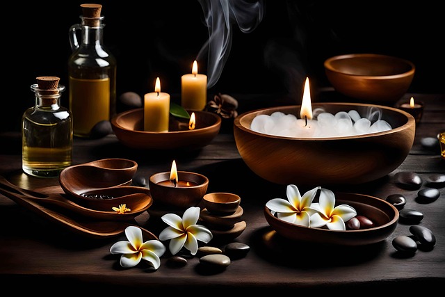 Free ai generated aromatherapy spa illustration
