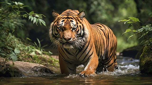 Free tiger nature wildlife illustration