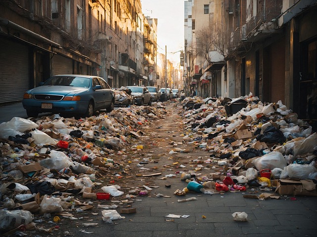 Free ai generated waste trash illustration