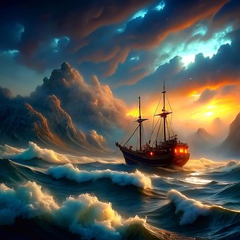 Free Ship Sea illustration and picture