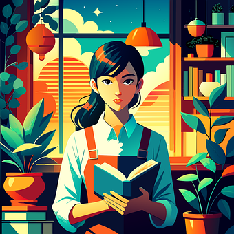 Free Cartoon Books vector and picture