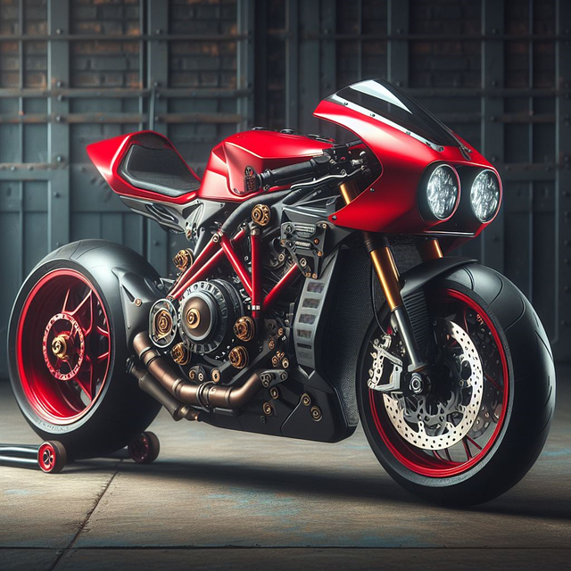 Free super bike motorcycle run illustration