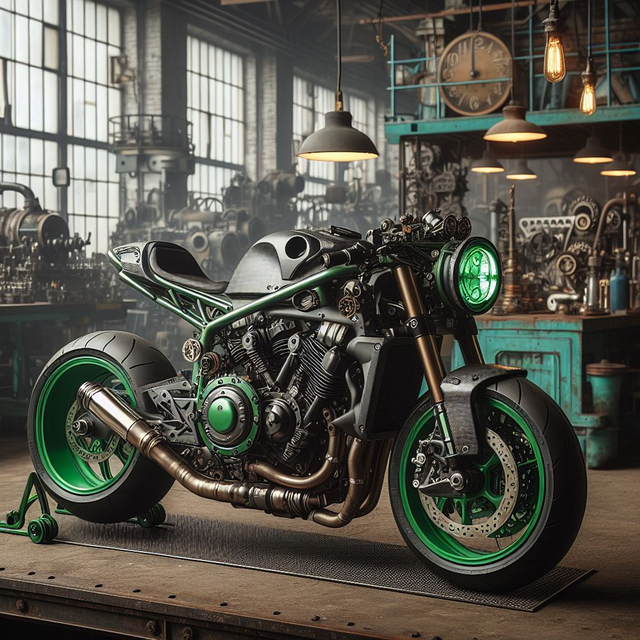 Free super bike motorcycle run illustration