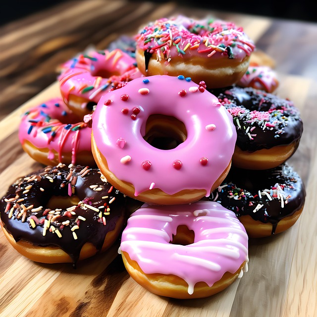 Free donuts dessert bakery illustration