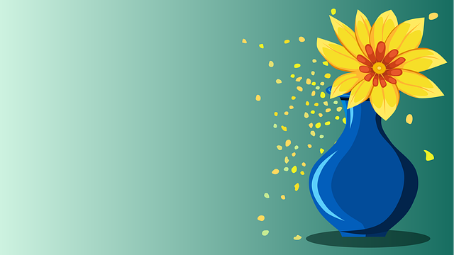 Gul, Natur, Blomst, Vase, Baggrund