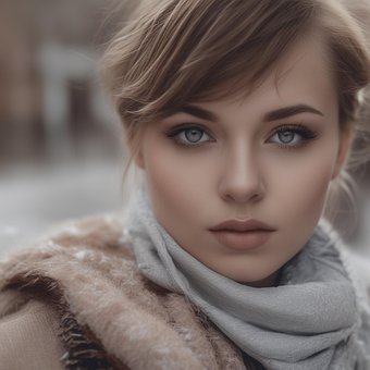 Porträt, Frau, Gesicht, Mädchen