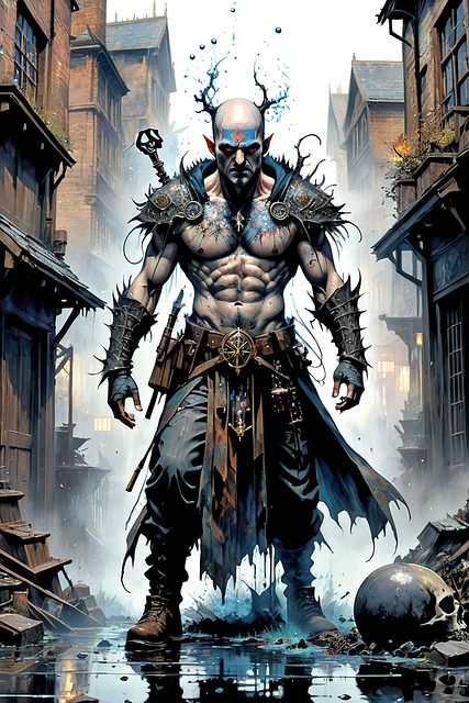 Free ai generated warrior devil illustration