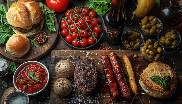 Ai Generado, Frutas, Pan, Carne, Comida