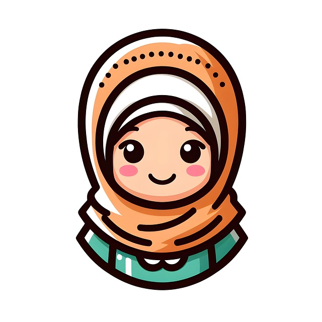 Free ai generated hijab woman illustration