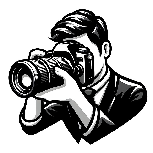 Free ai generated man camera illustration