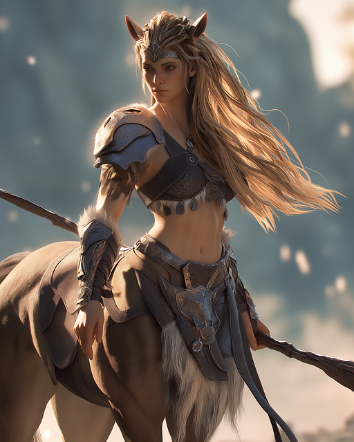 Download free HD stock image of Ai Generated Centaur Free ai generated centaur horse person illustration