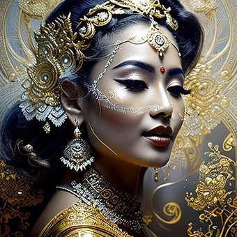 Tanzen, Frau, Mädchen, Kultur, Bali