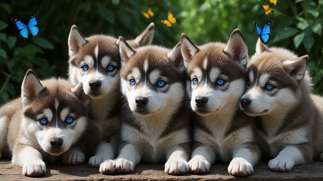 Ai Generiert, Hunde, Welpen, Heiser