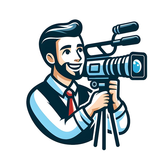 Free ai generated man videographer illustration