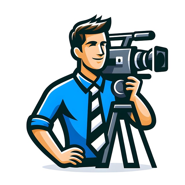Download free HD stock image of Ai Generated Man Free ai generated man videographer illustration