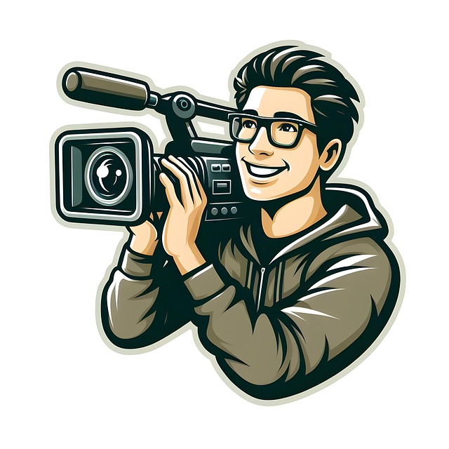 Download free HD stock image of Ai Generated Man Free ai generated man videographer illustration