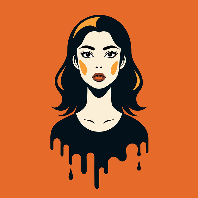 Free ai generated woman face vector