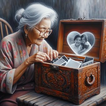 Free Ai Generated Elderly Woman illustration and picture