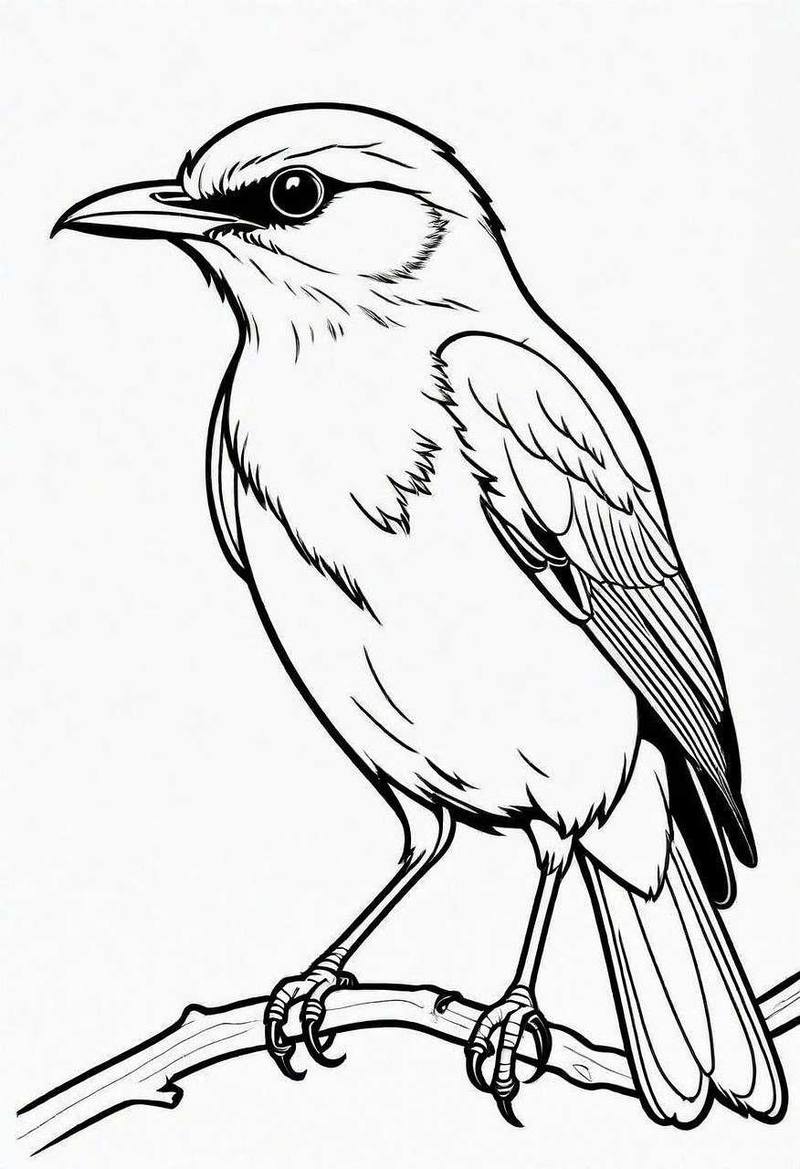 100 000 Free White Page amp Coloring - Bird 8592873 1280 