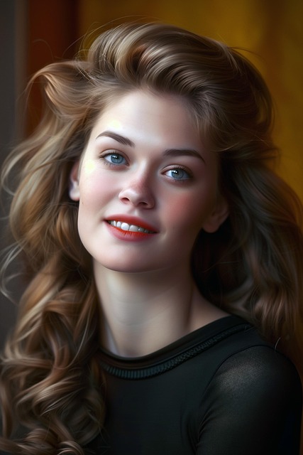 Free ai generated woman portrait illustration