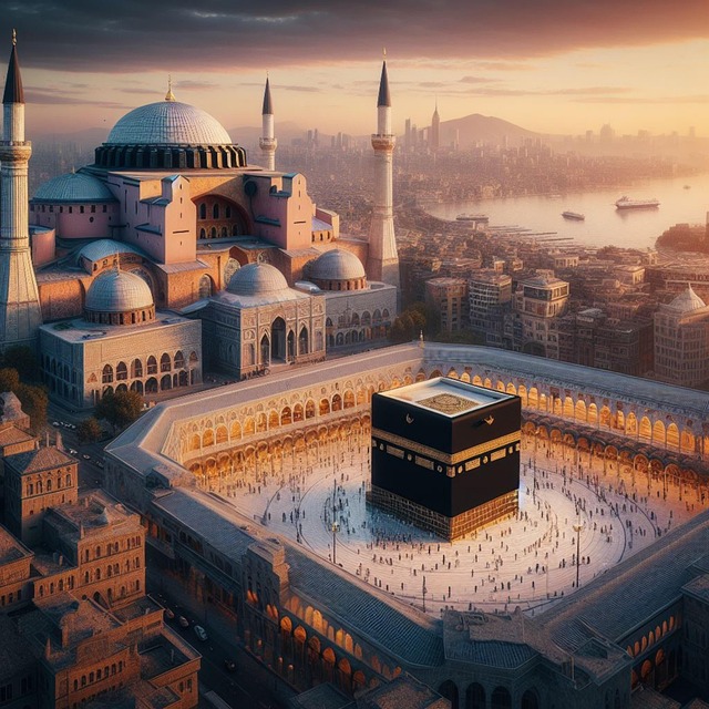 Free ai generated hagia sophia istanbul illustration