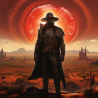 Free Ai Generated Cowboy illustration and picture
