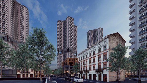 Bylandskab, Højhuse, Byens Arkitektur
