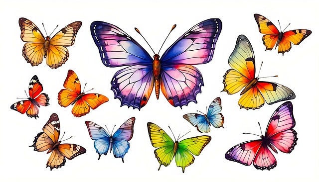 Free ai generated butterflies insect illustration