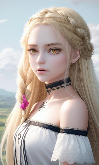 Free ai generated woman face illustration