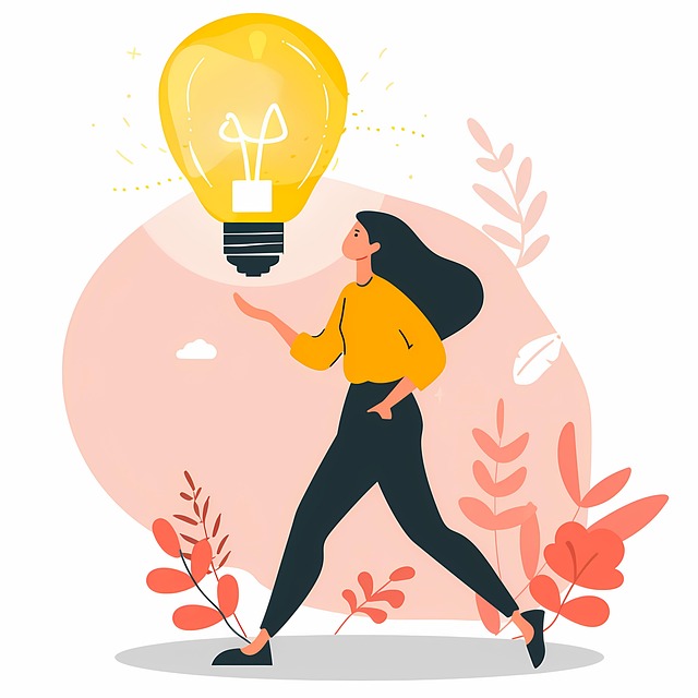 Free ai generated lightbulb idea illustration