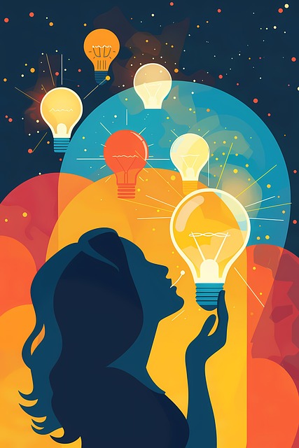 Free ai generated lightbulb idea illustration