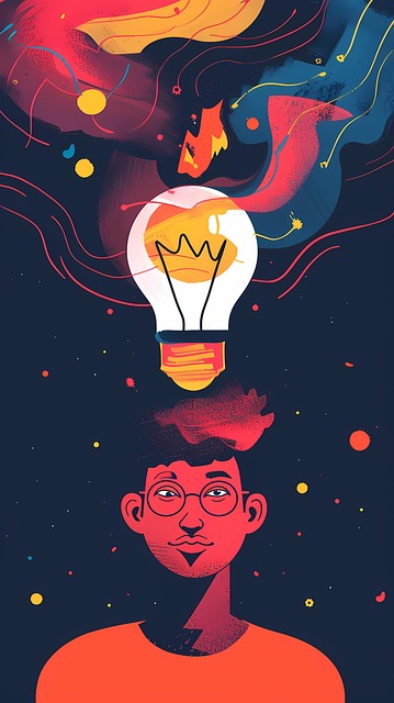 Free ai generated lightbulb idea illustration