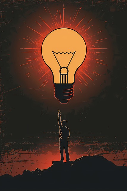 Free ai generated lightbulb idea illustration